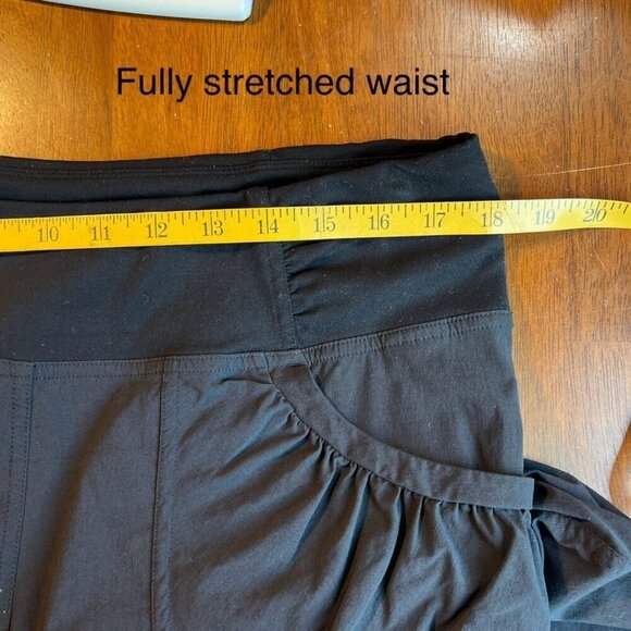 Y2K Prana Nylon Stretch Joggers Womens M Pull On Cinched Hiking Climbing Outdoor - Picture 11 of 14